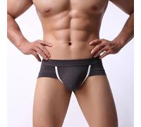 Sous-vêtements classiques taille basse pour homme conçus pour le confort et la respirabilité (L gris)