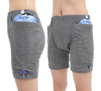 Sous-vêtements de cathéter pour hommes avec élastiques, pantalon de cathéter en coton avec 2 poches et fixateur, sac néphrostomie dissimulé rayé, vêtements pour personnes âgées, chirurgie abdomina