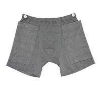 Sous-vêtements de cathéter pour hommes avec élastiques, pantalon de cathéter en coton avec 2 poches et fixateur, sac néphrostomie dissimulé rayé, vêtements pour personnes âgées, chirurgie abdomina
