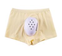 Sous-vêtements de convalescence post-chirurgicale for homme, 1 boxer avec protection et imprimés amusants(Geel,110)