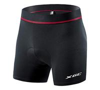 Sous-vêtements de cyclisme à séchage rapide pour homme avec haute densité, haute élasticité et très respirant en gel 4D rembourré (Noir, XL)