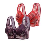 Sous-vêtements de maternité pour femmes avec bouton avant pour femmes qui soulèvent et laissent pendre les seins latéraux, pour les femmes moyennes et âgées, soutien-gorge avec une taille plus grande