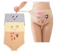 sous-vêtements de Maternité Taille Haute Culottes de maternité Coton Grossesse sous-vêtements Taille Haute Slips Abdominal Ceinture Réglable,Lot de 3,3XL