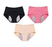 Sous-vêtements de ski 152 femmes 3 pièces en maille solide respirant confortable périphérique culotte menstruelle anti-fuite taille haute sous-vêtements sexy 46, beige, XL