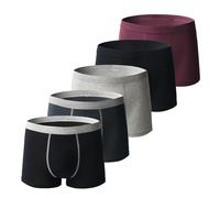Sous-vêtements d'incontinence pour homme - Boxer anti-fuites en coton lavable et réutilisable - Slip absorbant neutralisation des odeurs (5-6, 6XL)