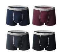 Sous-vêtements d'incontinence pour homme - Boxer anti-fuites en coton lavable et réutilisable - Slip absorbant neutralisation des odeurs (4-2, XXXXL)