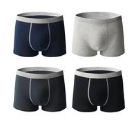 Sous-vêtements d'incontinence pour homme - Boxer anti-fuites en coton lavable et réutilisable - Slip absorbant neutralisation des odeurs (4-3, XL)