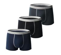 Sous-vêtements d'incontinence pour homme - Boxer anti-fuites en coton lavable et réutilisable - Slip absorbant neutralisation des odeurs (3-1, XXXXL)