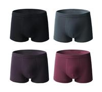 Sous-vêtements d'incontinence pour homme - Boxer anti-fuites en coton lavable et réutilisable - Slip absorbant neutralisation des odeurs (taille 4-6, L)