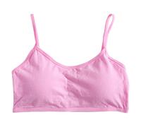 Sous-vêtements doux pour adolescents Soutien-gorge de sport à bretelles fines avec coussinet de poitrine pour enfants Bralette sans couture Puberté à porter au quotidien Vêtements Contrôle vocal Jeu