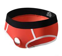 Sous-vêtements élégants pour homme avec trou de poche avant pour un ajustement supérieur (M, orange)