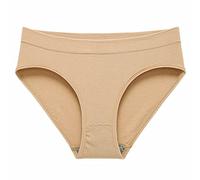 Sous-vêtements en coton pour femme - Sans coutures - Culotte sans couture - Taille large - Taille basse - Culotte confortable - Culotte hipster - Skiny - Respirante - Couleur unie