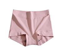 Sous-vêtements en coton pour femme - Taille haute - Couverture complète - Grande taille T - Entrejambe - Sous-vêtements de jour pour femme, rose gold, XL