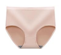 Sous-vêtements en coton pour femme - Taille haute - Doux - Respirant - Cadeau pour la vie quotidienne, rose, XL