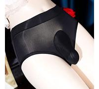 Sous-Vêtements En Coton Respirant Pour Hommes Sissy Pouchée culotte de taille balises en dentelle balises de la taille basse G-string strings hommes Femmes sous-vêtements ( Color : Nero , Size : Close