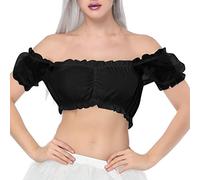 Sous-vêtements en dentelle pour femme - Élégant - Soutien-gorge - Chemisier - Couleur unie - Dentelle - Un mot - Manches de chemisier - Flocage - Fines volants - Bouche plate - Soutien-gorge