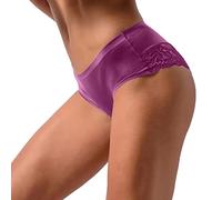 Sous-vêtements en latex pour homme et femme - Taille basse - Couleur unie - Coton - Sous-vêtements - Culotte - Sous-vêtement pour garçon - Voiture, lilas, M
