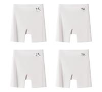 sous-vêtements en Soie glacée sans Couture Taille mi-Haute, Short Anti-Exposition Trois en Un pour remonter Le Ventre et remonter Les Hanches(4pcs-6,3X-Large)