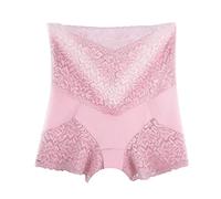 Sous-vêtements Femme Body Femme Pantalon Dentelle Taille Haute Ventre Hanches Levage Culotte Grand Sans Couture Femmes Leggings Bonprix Femmes Sous-vêtements, Rose, XL