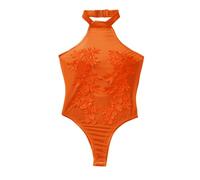 sous Vêtements Femme Grande Taille-Lingerie Sexy Coquine Hot Ouverte et Transparents pour Le Commerce extérieur l'europe et l'Amérique (Orange-M)