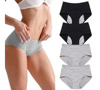 sous-vêtements Femme,Pack de 4 Femme Coton sous-vêtements, sous-vêtements Femme Coton, sous-vêtements Femme Confortables, Culotte Femme Coton Taille Haute(3XL,Mix-A)