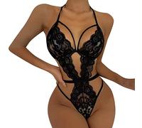 Sous-vêtements Femmes Corsage Slips Lingerie Nuisette Déshabillé Désouse Femmes Dentelle Sexy Bielizna Sous-vêtements Femme Sexy Ensembles Posture Lingerie Sexy Noël Femmes Pour Sexy, Noir , M
