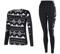 Sous-vêtements fonctionnels femme Dare 2b W Exchange IV Baselayer Set Taille: XS / Couleur: noir / blanc