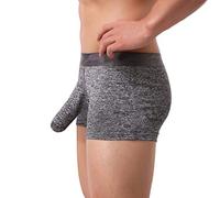 sous Vêtements Homme - Imprimé Cœur Boxer Men Fashion Underpants Knickers caleçon Taille Basse en résille érotique Men's Briefs Culotte Anti-Transpiration Fantaisie Cadeau pour Petit ami