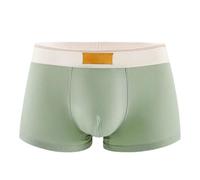 sous-vêtements Homme Short A-Line, Couleur Unie, Confortable et léger, avec Bout carré pour Boxeurs s (Light Green, XL)