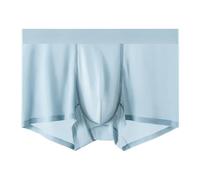 sous vêtements Homme Slip d'entrejambe Confortable en Soie Naturelle, Couleur Chair, Extensible, Taille Moyenne, en Soie glacée Combinaison Sexy Ouverte Coquine (Blue, XXXL)