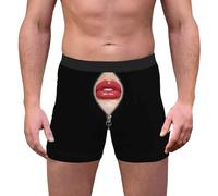 sous-vêtements Homme sous-vêtements imprimés en 3D, intérieur Respirant et Confortable, Taille Moyenne, avec Taille, Short Boyshort Brefs (XL)