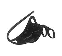 Sous-vêtements Hommes Culotte Sexy Type C Line Pantalon Taille Basse Hommes Culotte Anneau Lettres Poche Trou de Poche Trou T Pantalon, Noir , taille unique