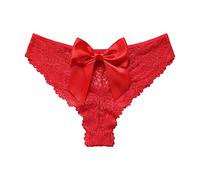 sous-VêTements NoëL Femmes - Bikini Doux DrôLe Mignon Slips Renne String Femme PèRe NoëL Slips Femme Motif PèRe NoëL Rouge Femmes Triangle Culotte sous-VêTements ImpriméS De NoëL