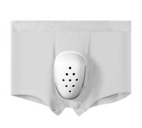 Sous-vêtements post-circoncision for hommes, boxers anti-friction avec anneau de protection, sous-vêtements de récupération postopératoire(Wit,3XL)