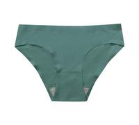 Sous-vêtements pour femme - Culotte sans couture - Culotte élastique douce, Vert armée., 3XL