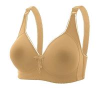 Sous-vêtements pour femme - Soutien-gorge à armatures confortable et respirant - Grande taille - Soutien-gorge de grossesse sans couture avec quatre fermetures - Lift renforcé - Design simple