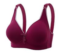 Sous-vêtements pour femme - Soutien-gorge à armatures confortable et respirant - Grande taille - Soutien-gorge de grossesse sans couture avec quatre fermetures - Lift renforcé - Design simple