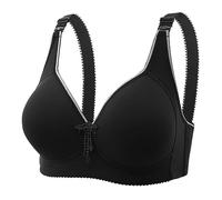 Sous-vêtements pour femme - Soutien-gorge à armatures confortable et respirant - Grande taille - Soutien-gorge de grossesse sans couture avec quatre fermetures - Lift renforcé - Design simple