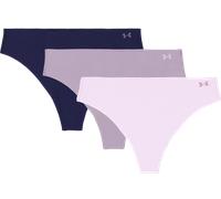 Sous-vêtements pour femme Under Armour Pure Stretch 3-Pack No Show Thong 1200122273316 taille XL EU