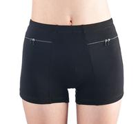 sous-vêtements pour Femmes avec Poche Secrète Culotte 2 Paquets Caleçon de Voyage Anti-Pickpocket Short à Poche Secrète (Color : Schwarz, Size : L)