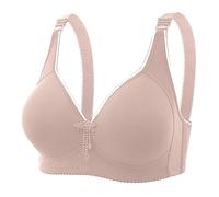 Sous-vêtements pour femmes - Soutien-gorge à armatures confortable et respirant - Grande taille - Soutien-gorge de grossesse sans couture avec quatre fermetures - Lift renforcé - Design simple