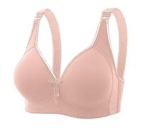 Sous-vêtements pour femmes - Soutien-gorge à armatures confortable et respirant - Grande taille - Soutien-gorge de grossesse sans couture avec quatre fermetures - Lift renforcé - Design simple