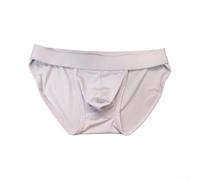 Sous-vêtements pour homme avec pochette profilée en nylon élasthanne respirant, taille basse, doux au toucher, sport actif, L-3XL (violet clair, L)