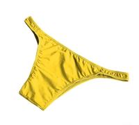 Sous-vêtements pour homme avec taille basse et poche convexe en U pour un ajustement respirant (jaune)
