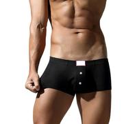 Sous-vêtements pour homme - Boxer ouvert à l'arrière - Boxer de luxe pour homme, Noir , L