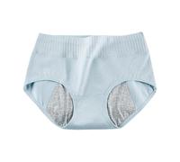 Sous-vêtements pour homme - Culotte menstruelle bleue à fines côtes pour femme - 4 couches - Anti-fuite - Culotte menstruelle bi menstruelle - Culotte menstruelle noire - Sous-vêtements sexy éléphant