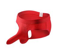 sous-vêtements pour Homme décontracté Maille éléphant Tronc Solide sous-vêtement Respirant Pantalon Solide Culotte Confortable Slips Tenue Sexy Coquine Hot (Red, L)