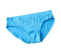 Sous-vêtements pour homme en mélange de coton et élasthanne respirant de couleur unie avec tissu doux pour un port quotidien confortable (XXL bleu)