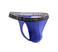 Sous-vêtements pour homme générique, 1 pièce, uni, contrastant, sexy, taille moyenne-basse, string pour homme, sous-vêtements en triangle pour mariage pour homme, bleu, XL