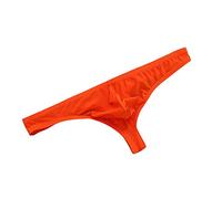 Sous-vêtements pour homme - Tanga - Culotte surélevée en soie - Sexy - Sous-vêtements en gel - Léger et respirant - Coupe confortable - Sous-vêtements sexy pour homme, Rouge pastèque, L